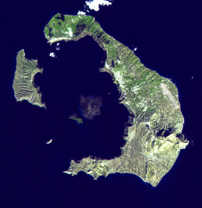 Thira from Space